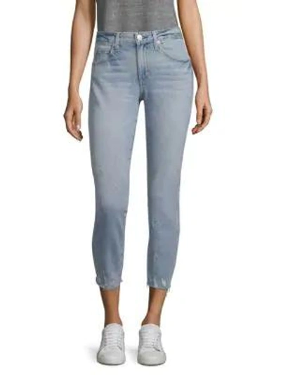 Amo Stix Distressed Cropped Skinny Jeans In Check Ya Later