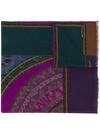 ETRO PRINTED WIDE SCARF