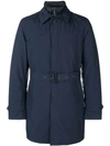 HERNO BELTED FITTED TRENCH COAT