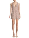 VALENTINO Eyelet Lace A-Line Dress,0400098952131