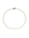 KENNETH JAY LANE Faux Pearl & Crystal Collar Necklace,0400099182166