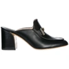 Tod's Women's Leather Mules Clogs Double T In Black