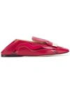 SERGIO ROSSI SERGIO ROSSI SLIP ON LOAFERS - RED