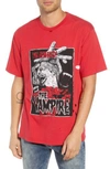 THE KOOPLES VAMPIRE DISTRESSED GRAPHIC T-SHIRT,HTSC17040K