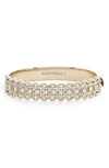 Marchesa Crystal Filigree Bangle In Gold