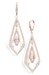 JENNY PACKHAM PAVE DROP EARRINGS,60507478