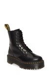 Dr. Martens' Gender Inclusive Jadon Platform Boot In Schwarz