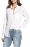 Rails Charli Star-print Linen-blend Shirt In Watercolor Stars