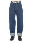 JW ANDERSON JW ANDERSON DUFFLE DETAILED WIDE JEANS