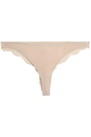 STELLA MCCARTNEY Stretch-jersey and lace low-rise briefs,3074457345619309197