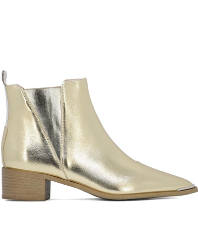 Acne Studios Jensen Ankle Boots In Gold