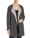 AVEC DASH JACQUARD OPEN CARDIGAN,7P166BM