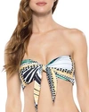 BECCA BY REBECCA VIRTUE BECCA BY REBECCA VIRTUE HANDKERCHIEF REVERSIBLE BANDEAU BIKINI TOP,283297