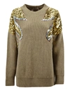 N°21 CAMEL RIBBED WOOL SWEATER.,10743854