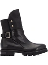 AGL ATTILIO GIUSTI LEOMBRUNI SIDE BUCKLE BOOTS