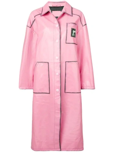 Prada Oversized Coat In Pink