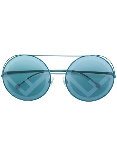 Fendi Eyewear Runaway Sunglasses - 蓝色 In Blue