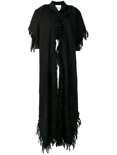 Comme Des Garçons Noir Kei Ninomiya 短款围巾造型夹克 - 黑色 In Black
