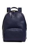 LOTUFF LEATHER LEATHER ZIPPER BACKPACK