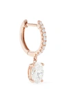 ANITA KO Huggie 18-karat rose gold diamond earring