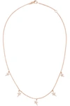 DIANE KORDAS STAR 18-KARAT ROSE GOLD DIAMOND NECKLACE