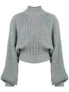 A.W.A.K.E. A.W.A.K.E. BACK BUTTONS JUMPER - GREY