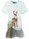 Viktor & Rolf Deer Tulle Top In Green
