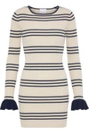 ALICE MCCALL MY GIRL STRIPED METALLIC RIBBED-KNIT MINI DRESS,3074457345619561242