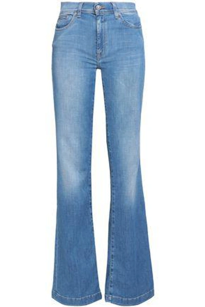 7 For All Mankind Woman Charlize High-rise Bootcut Jeans Mid Denim