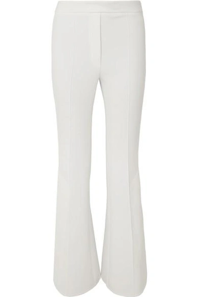 Ellery Durand Crepe Flared Pants In Ivory