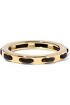 ARME DE L'AMOUR WOMAN GOLD-TONE LEATHER-TRIMMED RING GOLD,GB 4146401444564928
