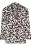 LOVE STORIES LOVE STORIES WOMAN JUDE FLORAL-PRINT SATEEN-TWILL PAJAMA TOP OFF-WHITE,3074457345619481226