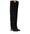 ISABEL MARANT LAFSTEE SUEDE OVER-THE-KNEE BOOTS,P00329793