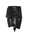 ISABEL MARANT MIDWAY LEATHER MINISKIRT,P00337181