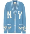 GUCCI NY Yankees wool cardigan,P00343082
