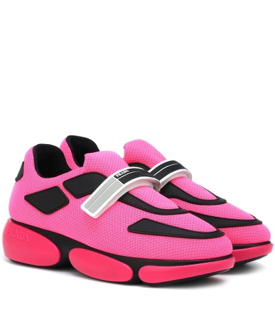 Prada Logo Sneakers In Pink