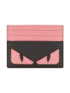 FENDI FENDI MONSTERS EYES CARDHOLDER - BLACK