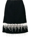 Calvin Klein 205w39nyc Embroidered Fringe Midi Skirt In Blue