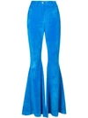 ROSIE ASSOULIN ROSIE ASSOULIN 高腰小喇叭裤 - 蓝色
