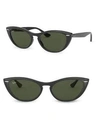 Ray Ban Cat-eye Monochromatic Sunglasses In Green