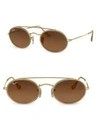 RAY BAN RB3847 52MM OVAL SUNGLASSES,400099565085