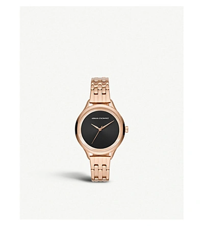 Armani Exchange Ax5606 Smart Rose-gold Plated Stainless Steel Watch