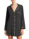 Eberjey Gisele Boxed Sleepshirt In Charcoal Heather/bellini