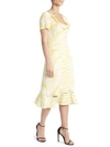 ALTUZARRA Cowlneck Stripe Dress