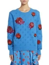 KENZO Embellished Rose Crewneck Sweater
