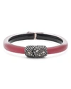 ALEXIS BITTAR CRYSTAL CLUSTER HINGED BANGLE BRACELET,AB83B036616