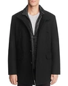COLE HAAN MELTON THREE-IN-ONE TOPPER COAT,537AW024