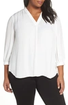 VINCE CAMUTO RUMPLE FABRIC BLOUSE,9230159