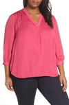 VINCE CAMUTO RUMPLE SATIN BLOUSE,9230159