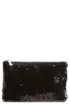 SONDRA ROBERTS REVERSIBLE CLUTCH - BLACK,SRB-E3116